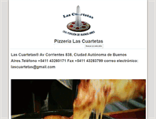 Tablet Screenshot of lascuartetas.com